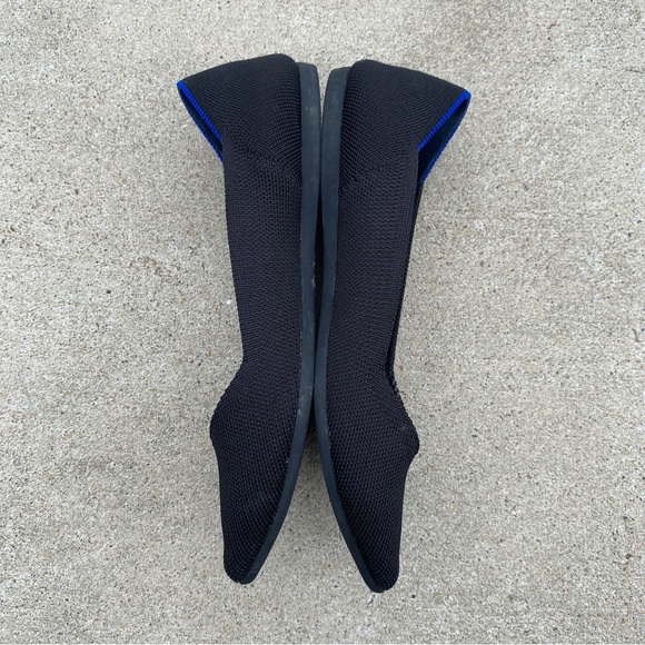 Rothy’s Black The Point Knit Ballet Flats size 6.5 - Picture 8 of 11